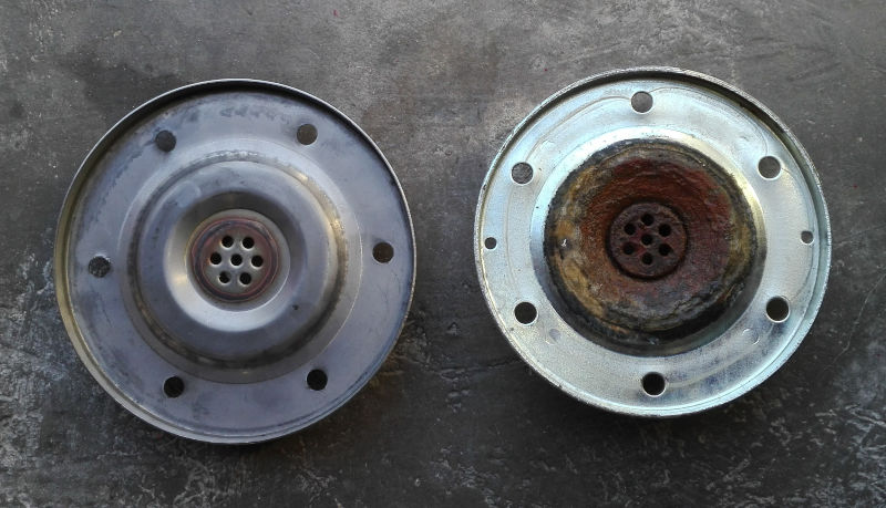 Neuteil links, Altteil rechts