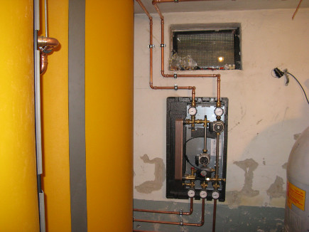 Solarübergabestation mit Wärmetauscher